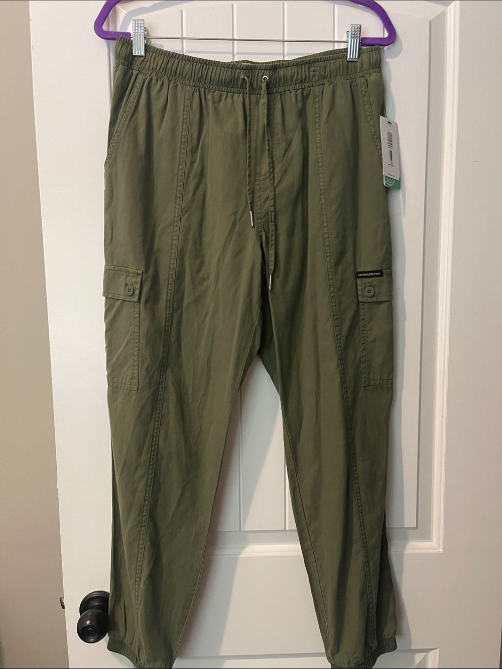Calvin Klein Jeans Olive Cargo Joggers